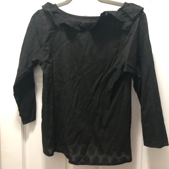 NWT Compañia Fantastica White Cotton Polka Dot V-neck Ruffle Top - Picture 6 of 6